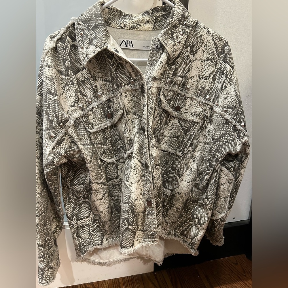 Snakeskin Zara Jean Jacket